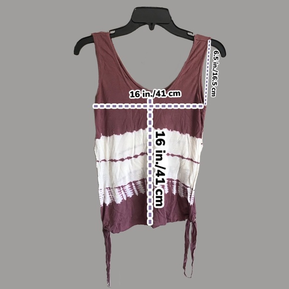 Tie dye open arm tank top - Picture 3 of 3